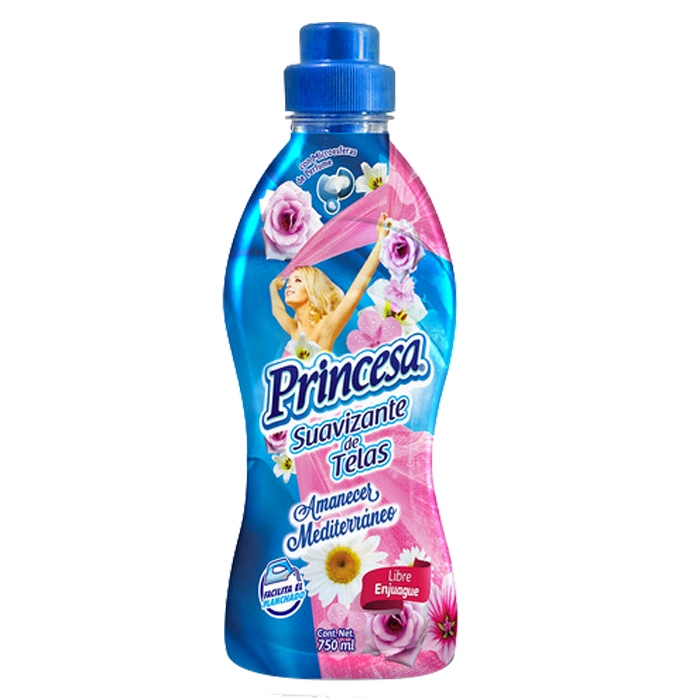 SUAVIZANTE DE TELAS PRINCESA FRESCO AMANECER 750  ML.