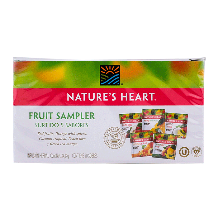 TE FRUIT SAMPLER NATURE´S HEART CAJA 20  PZA.