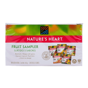 TE FRUIT SAMPLER NATURE´S HEART CAJA 20  PZA.