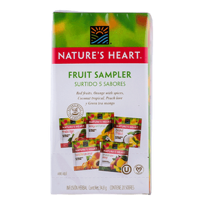 TE FRUIT SAMPLER NATURE´S HEART CAJA 20  PZA.