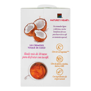 SUSTITUTO DE CREMA PARA CAFE COCO NATURES HEART 500  ML.