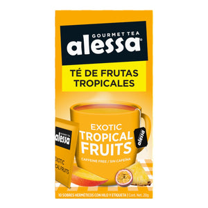 ALESSA TÉ DE FRUTAS TROPICALES SIN CAFEÍNA 20 g 10  SOB.