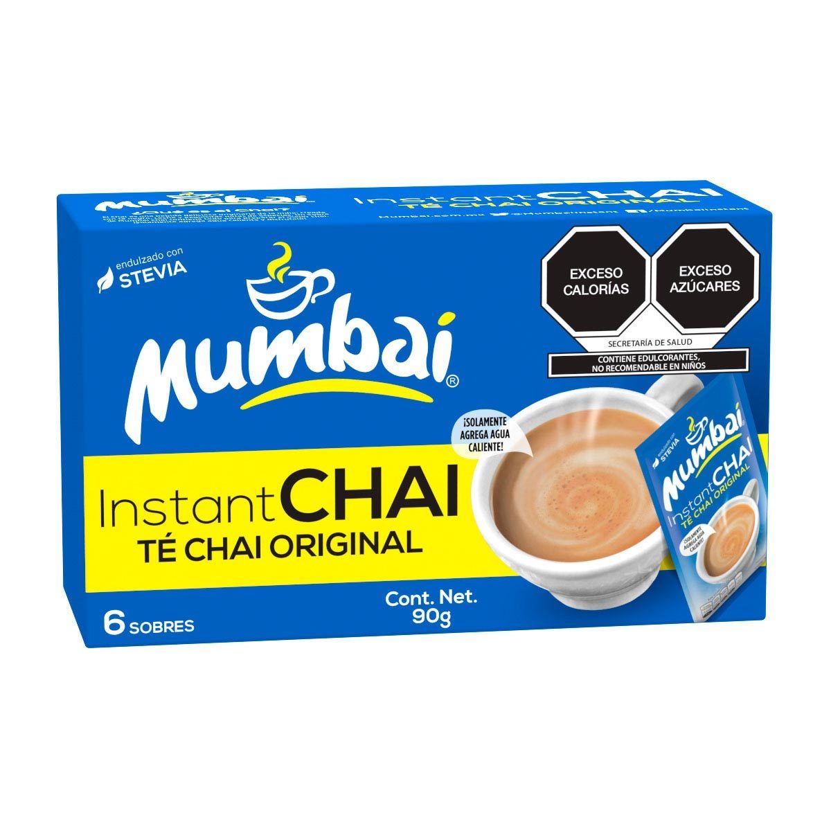 MUMBAÍ TÉ CHAI ORIGINAL/INSTANT 90 g 6  SOB.