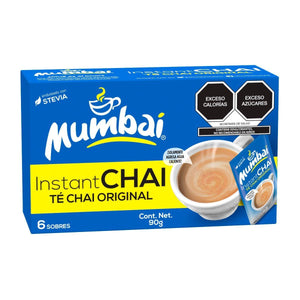 MUMBAÍ TÉ CHAI ORIGINAL/INSTANT 90 g 6  SOB.