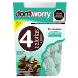 MERENGUES MENTA Y CHOCOLATE DONT WORRY 4 CALORIAS 68  GR.