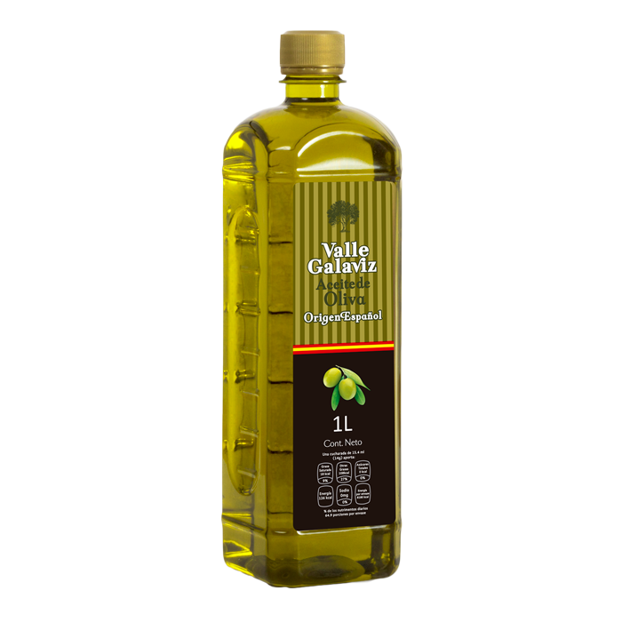 ACEITE DE OLIVA 100% PURO VALLE GALAVIZ 1  LT.