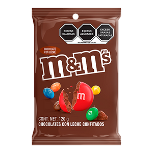 CHOCOLATE M&MS CON LECHE MEGA BAG 120  GR.