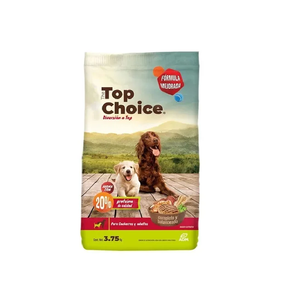 THE TOP CHOICE ALIMENTO PARA PERRO RAZAS PEQUEÑAS CACHORROS Y ADULTOS 21% PROTEÍNA 3.75 kg 3.750  KG.