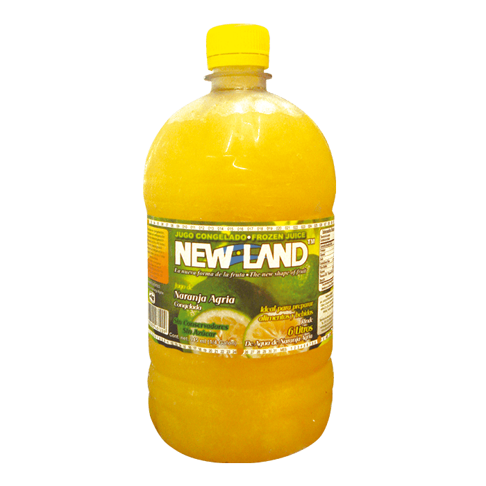 JUGO CONGELADO DE NARANJA AGRIA NEW LAND 945  ML.