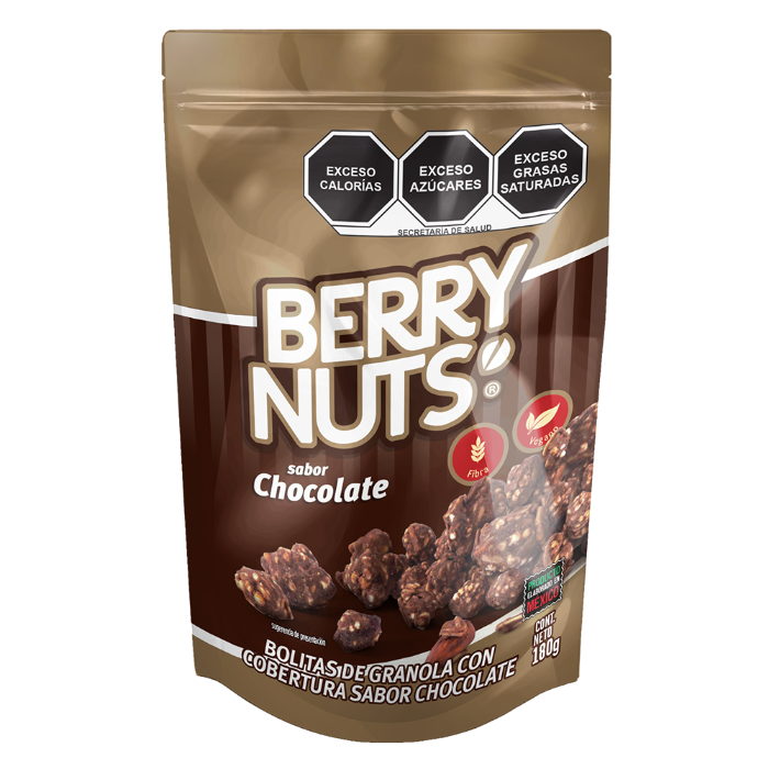 CLUSTERS SABOR CHOCOLATE BERRY NUTS 180  GR.