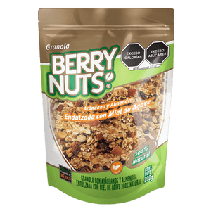 GRANOLA ARANDANO Y ALMENDRA ENDULZADA CON MIEL BERRY NUTS 200  GR.