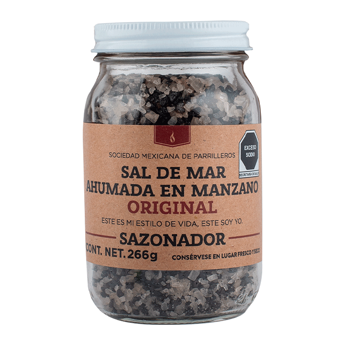 SAL DE MAR AHUMADA EN LEÑA DE MANZANO SMP FRASCO 280  GR.