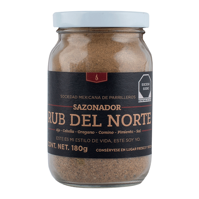 SAZONADOR RUB DEL NORTE SMP  FRASCO 180  GR.