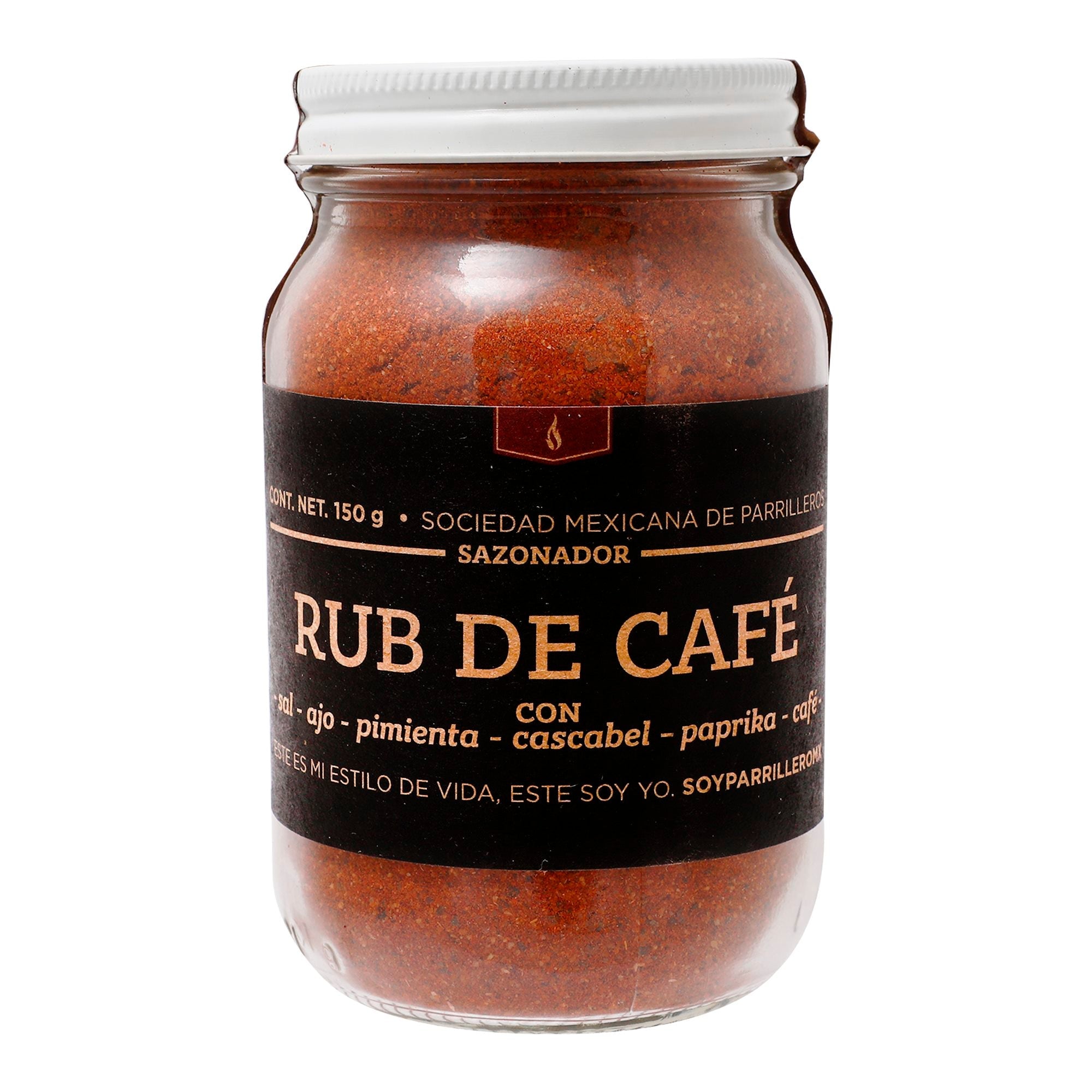 SAZONADOR RUB DE CAFÉ SMP  FRASCO 150  GR.