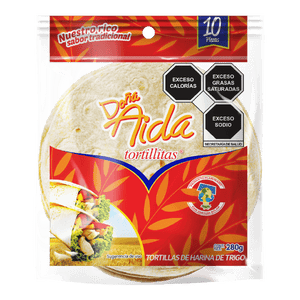 TORTILLAS DE HARINA DE TRIGO DOÑA AIDA 280  GR.