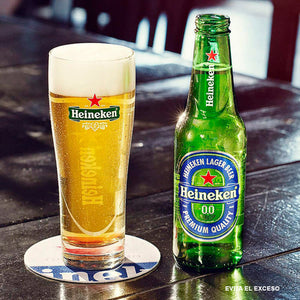 CERVEZA HEINEKEN 0.0 6 BOTELLAS DE 250 ML C/U 1  PZA.