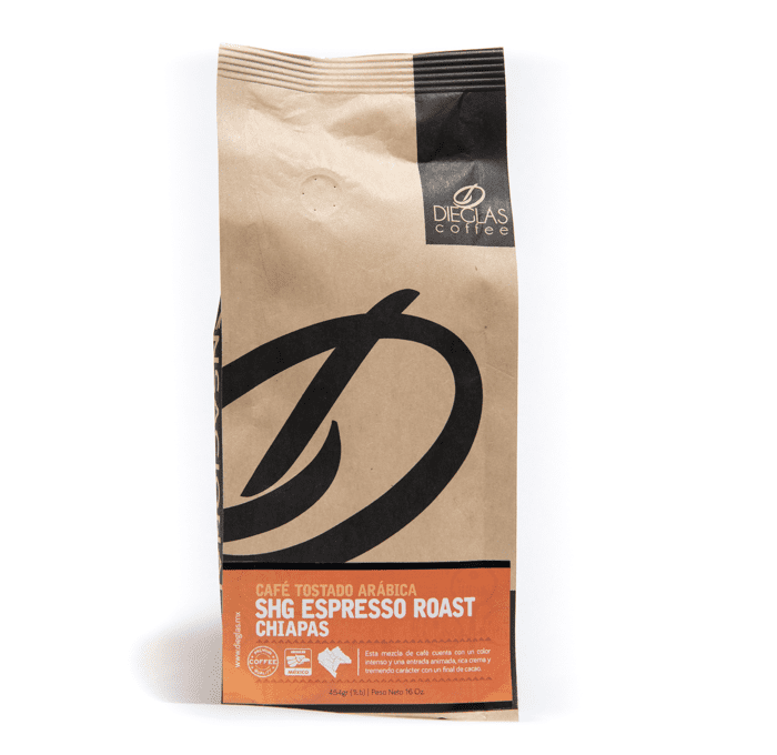 CAFE TOSTADO ESPRESSO ROAST DIEGLAS 454  GR.