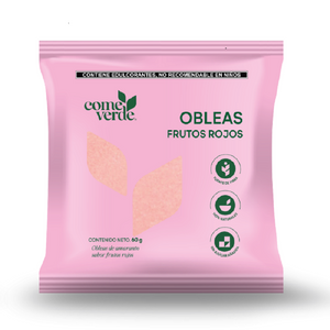 OBLEAS DE AMARANTO FRUTOS ROJOS COME VERDE 60  GR.