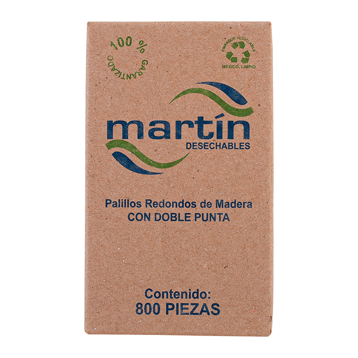 PALILLOS DE DIENTES MARTIN 2 PUNTAS 800  PZA.