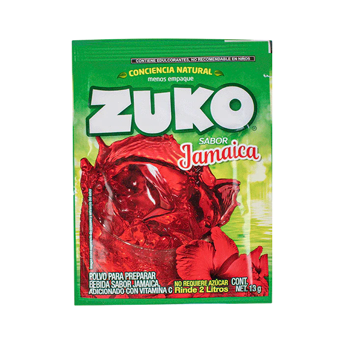 BEBIDA EN POLVO ZUKO JAMAICA 13  GR.