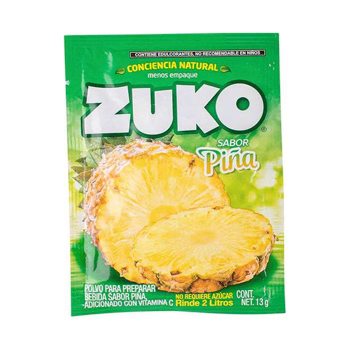 BEBIDA EN POLVO ZUKO PIÑA 13  GR.