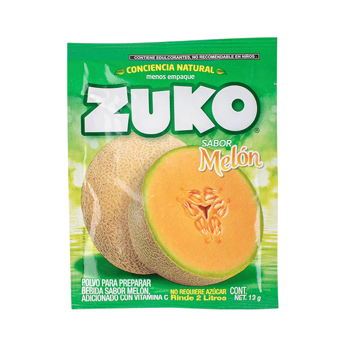 BEBIDA EN POLVO ZUKO MELON 13  GR.