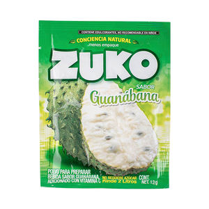 BEBIDA EN POLVO ZUKO GUANABANA 13  GR.