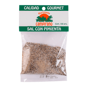 SAL CON PIMIENTA HORIZONTE CAMPIRANO BOLSA 100  GR.