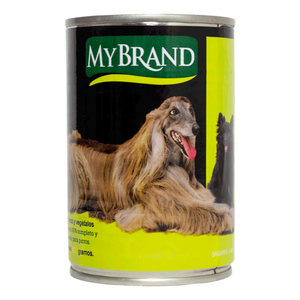 ALIMENTO PARA PERRO SABOR POLLO MYBRAND LATA 300  GR.