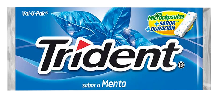 TRIDENT EVUP SABOR MENTA 1  PZA.