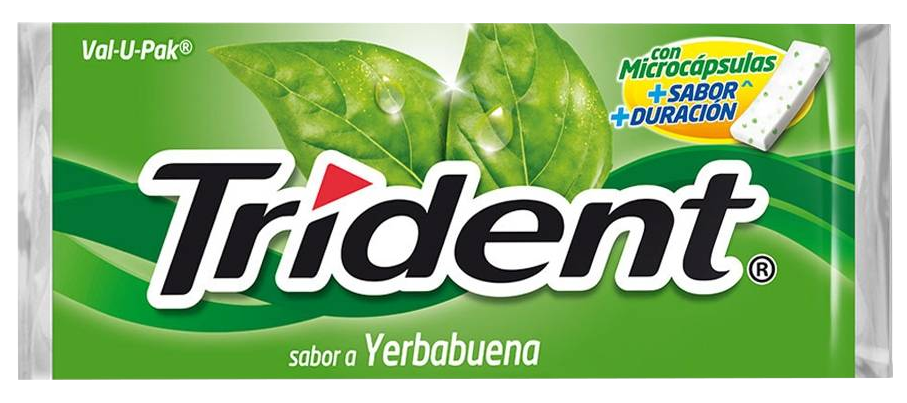 TRIDENT EVUP SABOR YERBABUENA 1  PZA.