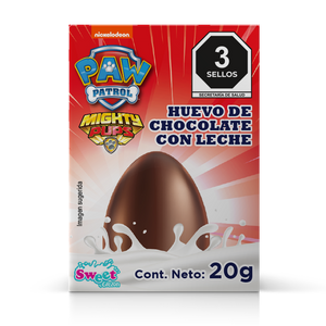 HUEVITO DE CHOCOLATE CON SORPRESA PAW PATROL 20 GRS 20  GR.