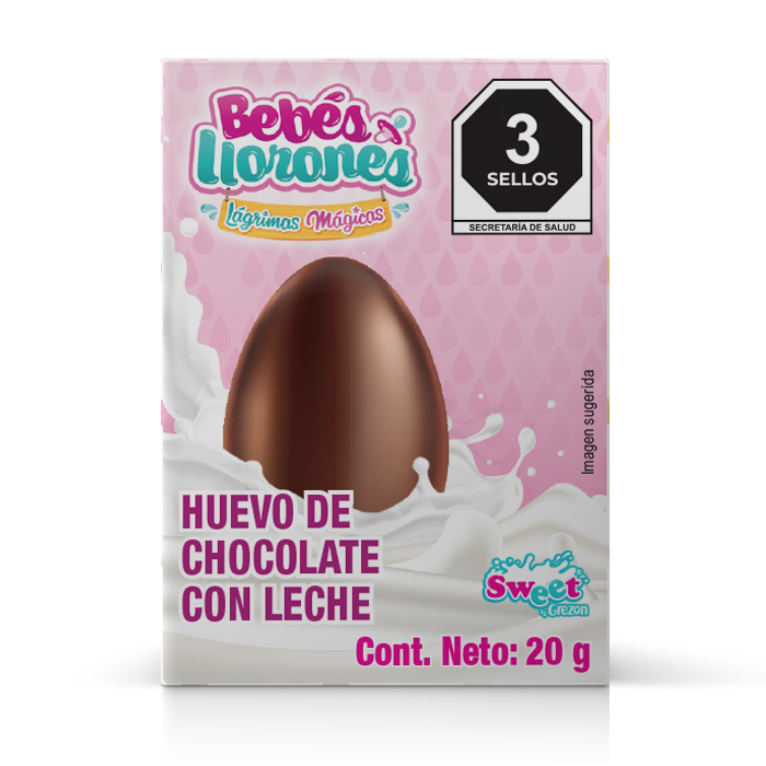 HUEVITO DE CHOCOLATE CON SORPRESA BEBES LLORONES 20 GRS 20  GR.