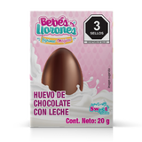 HUEVITO DE CHOCOLATE CON SORPRESA BEBES LLORONES 20 GRS 20  GR.