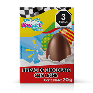 HUEVITO DE CHOCOLATE CON SORPRESA NIÑO 20 GRS 20  GR.