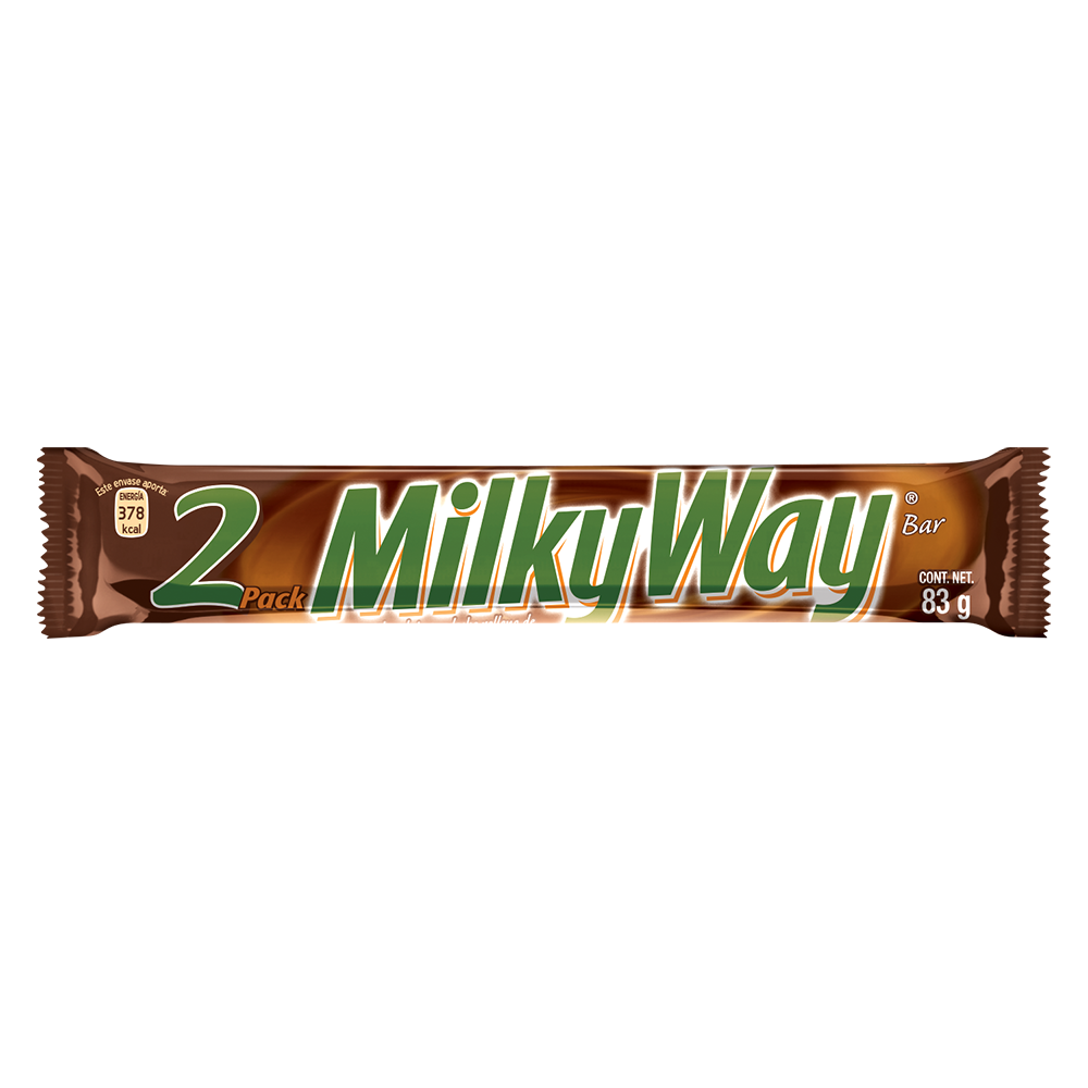 MILKY WAY CHOCOLATE CON LECHE RELLENO DE CARAMELO Y NOUGAT 83 g 83  GR.