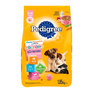 ALIMENTO PARA PERRO PEDIGREE RAZAS PEQUEÑAS Y MINI 23% PROTEÍNA BOLSA 1.850  KG.