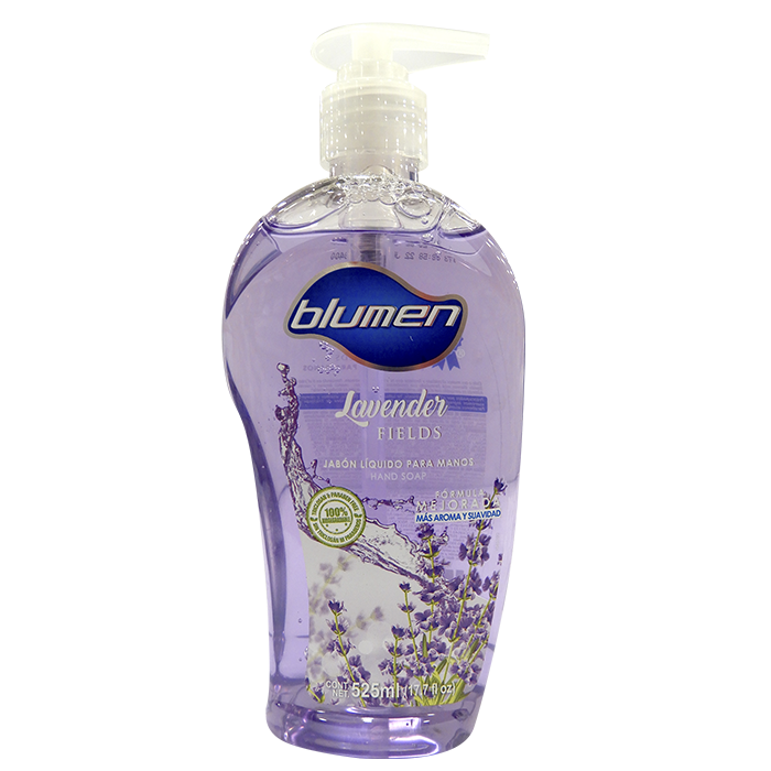 JABON LIQUIDO PARA MANOS BLUMEN LAVENDER FIELDS 525  ML.