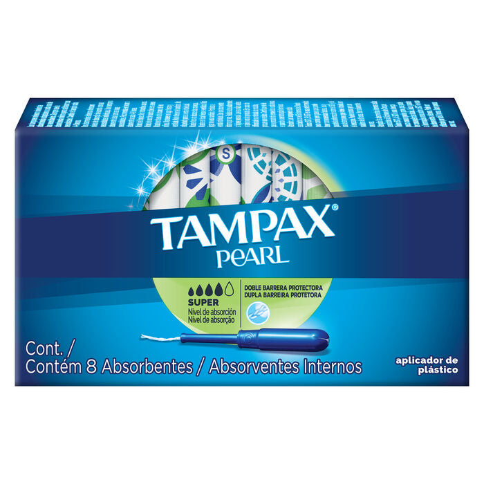 TAMPON TAMPAX PEARL SUPER 8  PZA.