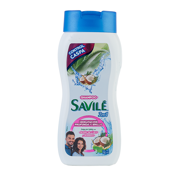 SHAMPOO SAVILÉ COCO Y ROMERO 180  ML.