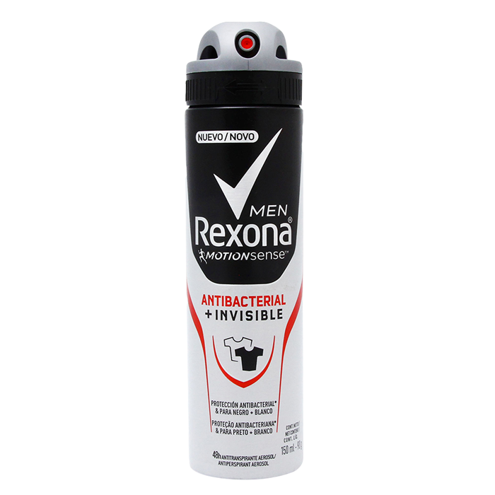 DESODORANTE AEROSOL REXONA AP ANTIBACTERIAL MEN 150  ML.