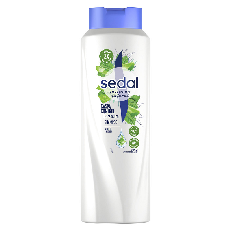 SHAMPOO SEDAL ALOE Y MENTA 620  ML.