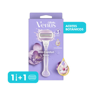 GILLETTE VENUS BREEZE MAQUINA PARA AFEITAR 2 EN 1 RECARGABLE 3 HOJAS 1  PZA.