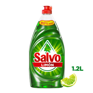 DETERGENTE LIQUIDO LAVATRASTES SALVO  LIMON 1.200  LT.