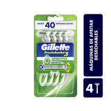 GILLETTE PRESTOBARBA 3 MAQUINAS PARA AFEITAR DESECHABLES 4  PZA.