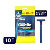 GILLETTE PRESTOBARBA ULTRAGRIP RASTRILLO DESECHABLE 10X7PZAS 10  PZA.