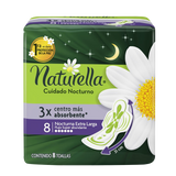 TOALLA FEMENINA NATURELLA NOCTURNA 8  PZA.