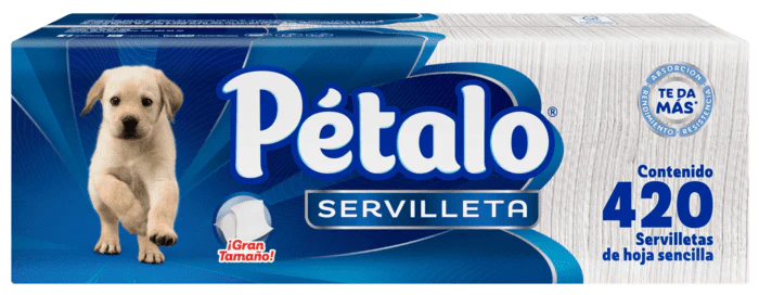 SERVILLETA PETALO BLANCA 420  PZA.