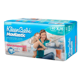 PAÑAL INFANTIL KLEEN BEBÉ MOVILASTIC E 6 UNISEX 40  PZA.