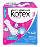 PANTIPROTECTORES KOTEX EXTRA LARGOS 50  PZA.